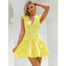 Žluté krátké šaty-285960-04