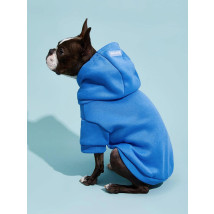 Modrá mikina pro psa s kapucí-275386-02