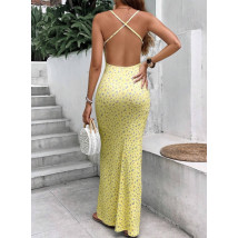 Žluté dlouhé šaty-305231-013