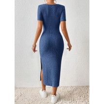 Modré dlouhé šaty-301243-07