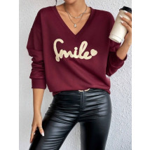 Vínová mikina SMILE-312049-06