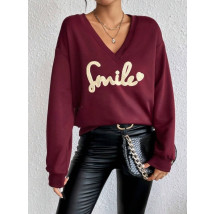 Vínová mikina SMILE-312049-06