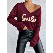 Vínová mikina SMILE-312049-06