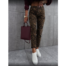 Hnědé džíny s leopardím vzorem-311558-08