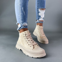 Béžové zateplené kotníkové tenisky-291571-02