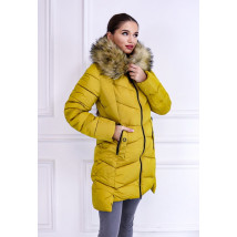 Žlutý zimní kabát-257297-010