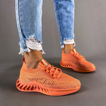 Oranžové textilní tenisky-263017-04