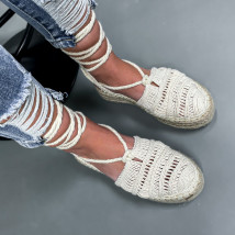 Béžové trendy sandále-236397-05