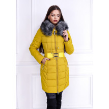 Žlutý zimní kabát-257279-08