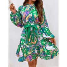 Dámské oversize zelené šaty-282979-010