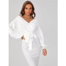 Bílé pouzdrové šaty-283000-019