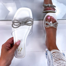 Bílé průhledné pantofle-269150-05