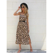 Hnědé leopardí šaty-302464-04