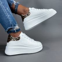 Bílé leopardí tenisky-309712-08