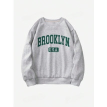 Šedá mikina BROOKLYN-308356-01