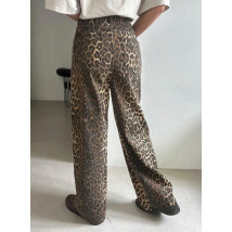 Hnědé džíny s leopardím vzorem-312739-017
