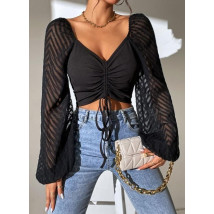 Černý crop top-301864-02