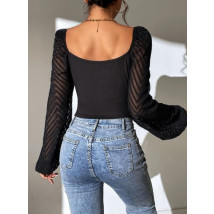 Černý crop top-301864-02