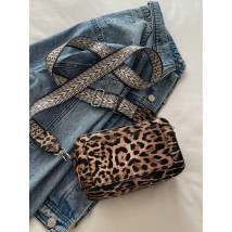 Hnědá kabelka s leopardím vzorem-314068-02