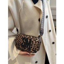 Hnědá kabelka s leopardím vzorem-314068-02