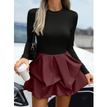 Vínovo černé puffy šaty-314300-06