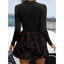 Černé puffy šaty se srdíčkami-314294-02