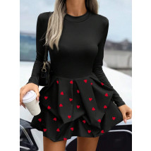 Černé puffy šaty se srdíčkami-314294-02