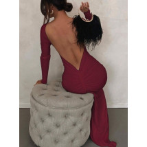 Vínové elegantní šaty-314332-014