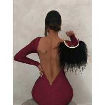 Vínové elegantní šaty-314332-014