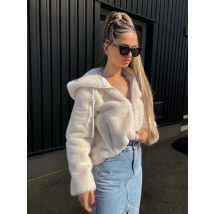 Bílá kožešinová bundička-291364-05