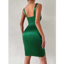 Zelené saténové korzetové šaty-271556-06