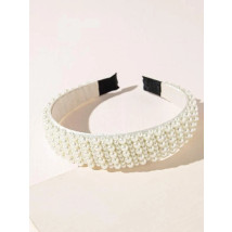 Bílá čelenka s perličkami-271906-012