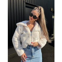 Bílá kožešinová bundička-291364-05