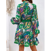 Dámské oversize zelené šaty-282979-010