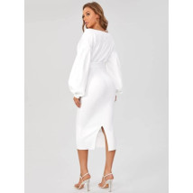 Bílé pouzdrové šaty-283000-019