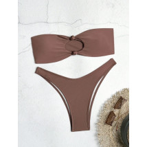 Hnědé dvoudílné plavky-325466-042