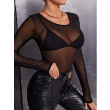 Průsvitný černý top-283549-04