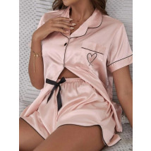 Růžové saténové pyžamo-281378-03