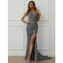 Stříbrné dlouhé šaty-281356-01