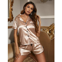 Champagne saténové pyžamo-281308-05