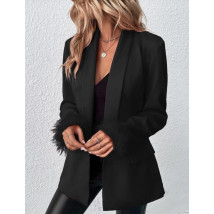 Černé sako s pírkami-297411-01