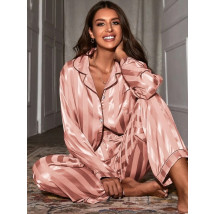 Růžové saténové pyžamo-281352-021