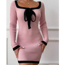 Růžové úpletové šaty-297407-03