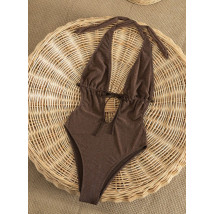 Hnědé jednodílné plavky-325495-017