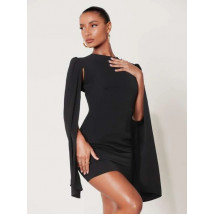 Černé elegantní šaty s odhalenými zády-270848-05