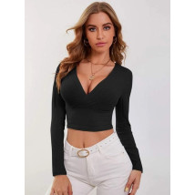 Černý crop top-276502-05