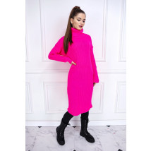 Ružové dlhé pletené šaty-259050-04
