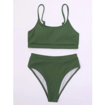 Olivově-zelené dvoudílné plavky-282961-029