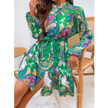 Dámské oversize zelené šaty-282979-010