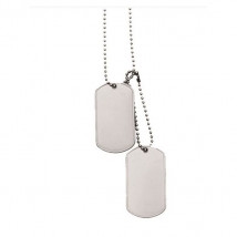 Pánský ocelový náhrdelník army-254343-02